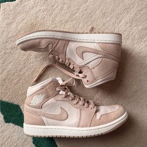 Nike Women’s High-Top Sneakers - Blush Pink & Cream